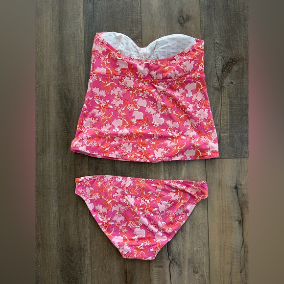 Lilly Pulitzer Pink and Orange Floral Swimwear - Picture 2 of 5